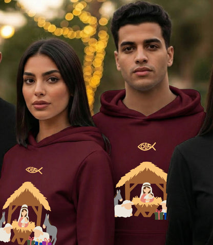 Manger Colored - Hoodie - CRS - Maron