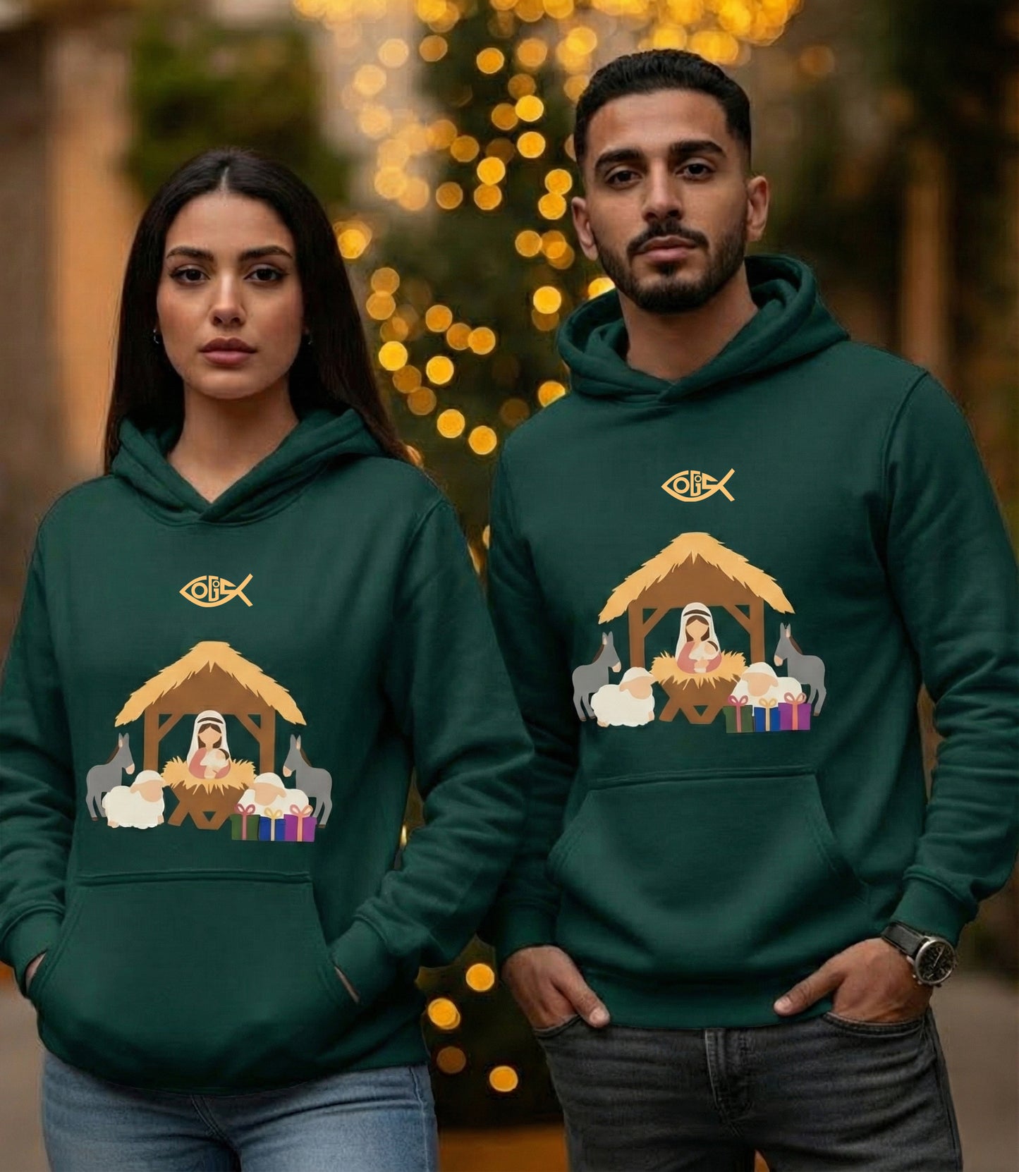 Manger Colored - Hoodie - CRS - Emerald