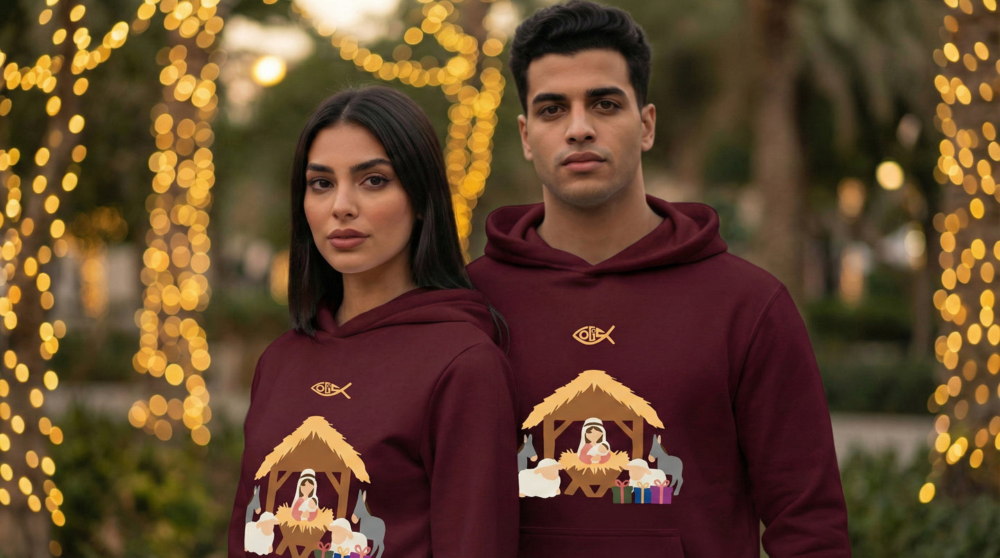 Manger Colored - Hoodie - CRS - Maron