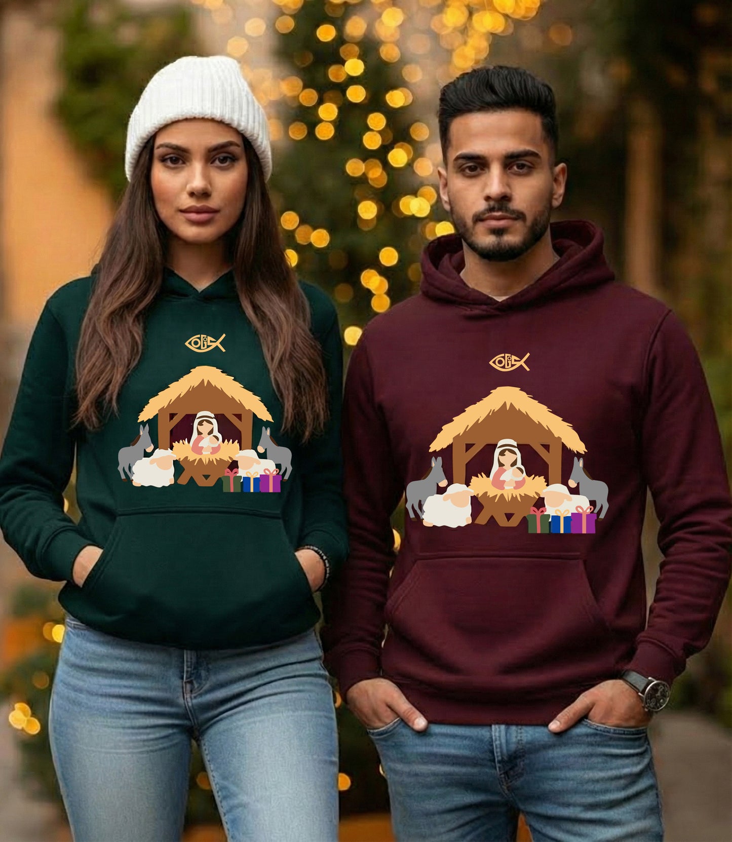 Manger Colored - Hoodie - CRS - Maron